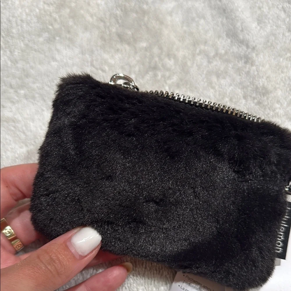 Lululemon Black Furry Keychain Pouch - Picture 4 of 4